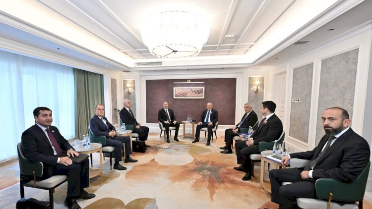    İlham Əliyevin sosial media hesablarında Paşinyanla görüşünə dair paylaşım edildi -   FOTO