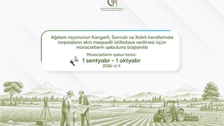    Ağdamın 3 kəndində sakinlərlə torpaq paylanılır   
