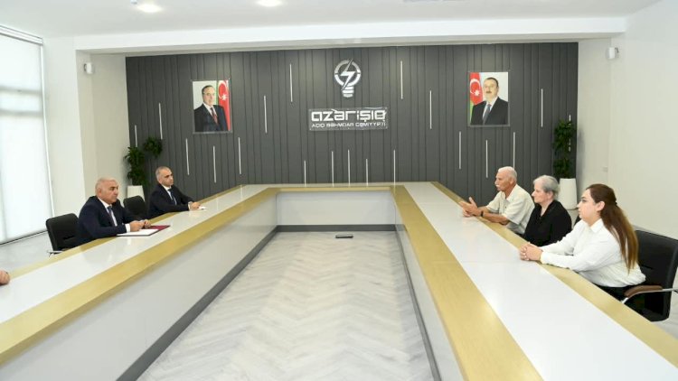    “Azərişıq” ASC-nin sədri Vüqar Əhmədov Ağdamda vətəndaşları qəbul edib   