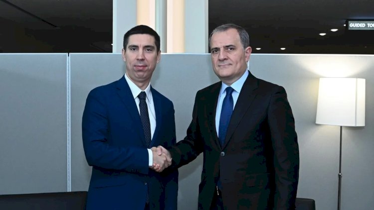    Ceyhun Bayramovla Moldovanın XİN rəhbəri görüşdü   