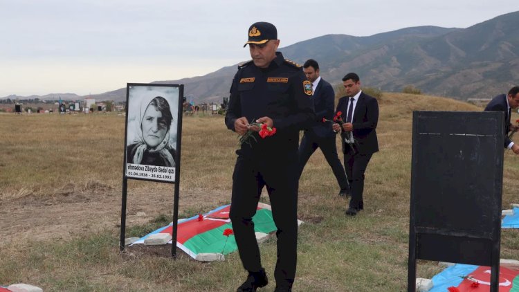    Xocalıda 27 Sentyabr - Anım Günü ilə bağlı Şəhidlər xiyabanı ziyarət olundu   
