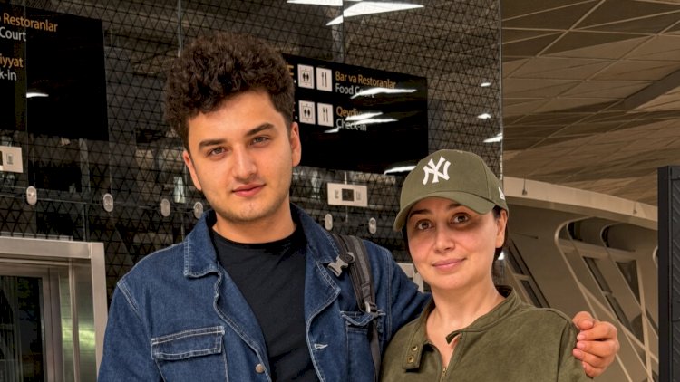    “Gözümün nuru...” – Damla oğlunu xaricə yola saldı   
