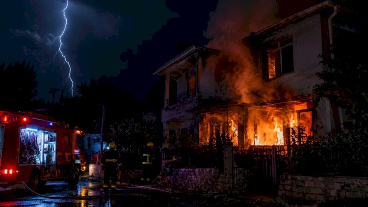    Azərbaycanda ildırım yaşayış binasına düşdü   