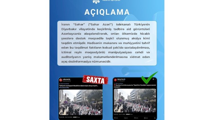    Şura: “Səhər” telekanalı dezinformasiya yayıb   