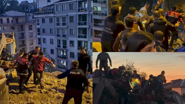    Türkiyədə yaşayış binası çökdü:   Ölən və yaralanan var