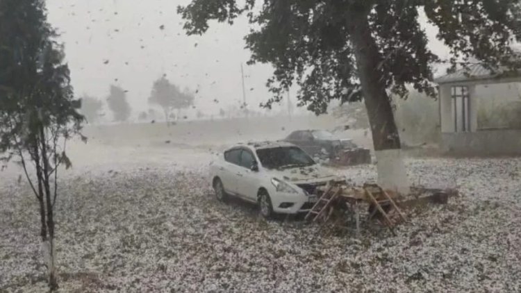    Bu rayona güclü dolu yağdı   