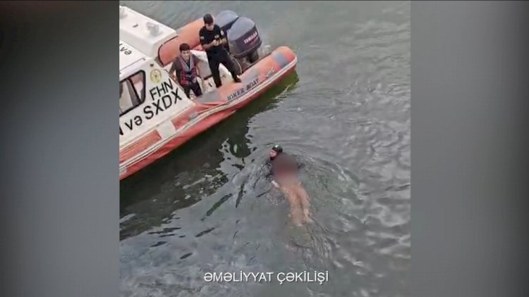    Dənizdə batan şəxs xilas edildi   