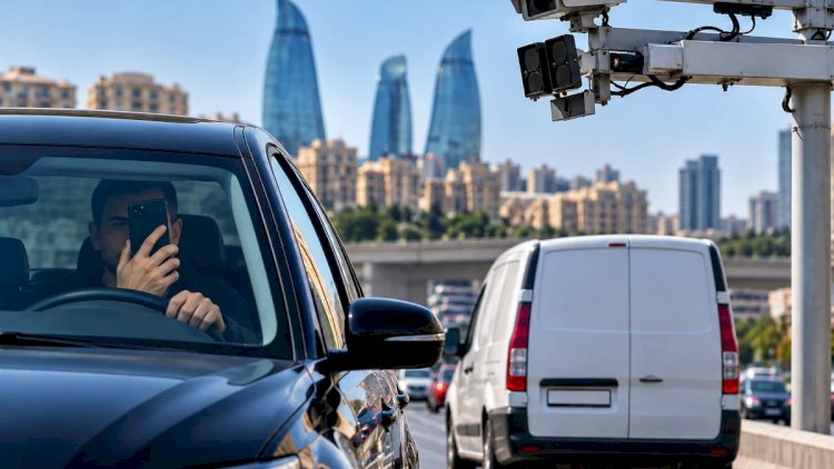   DİQQƏT! Sükan arxasında telefondan istifadə edənlər kamera vasitəsilə   CƏRİMƏLƏNƏCƏKLƏR