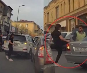    “Parkovşik”ə təpik atan qadının kimliyi bilindi   