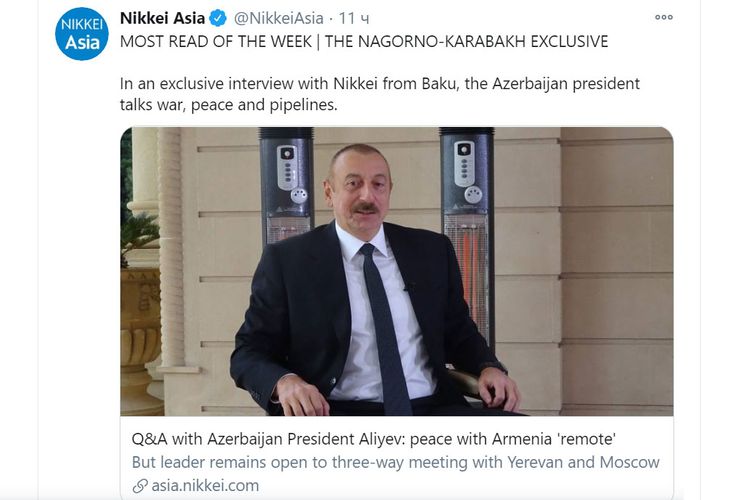 İlham Əliyevin müsahibəsi ən çox oxunan məqalə oldu - Foto