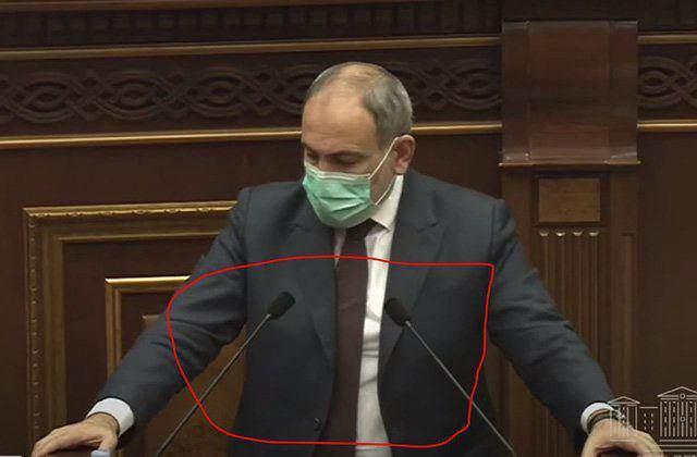 Paşinyan parlamentə güllə keçirməyən jiletdə gəldi - Foto